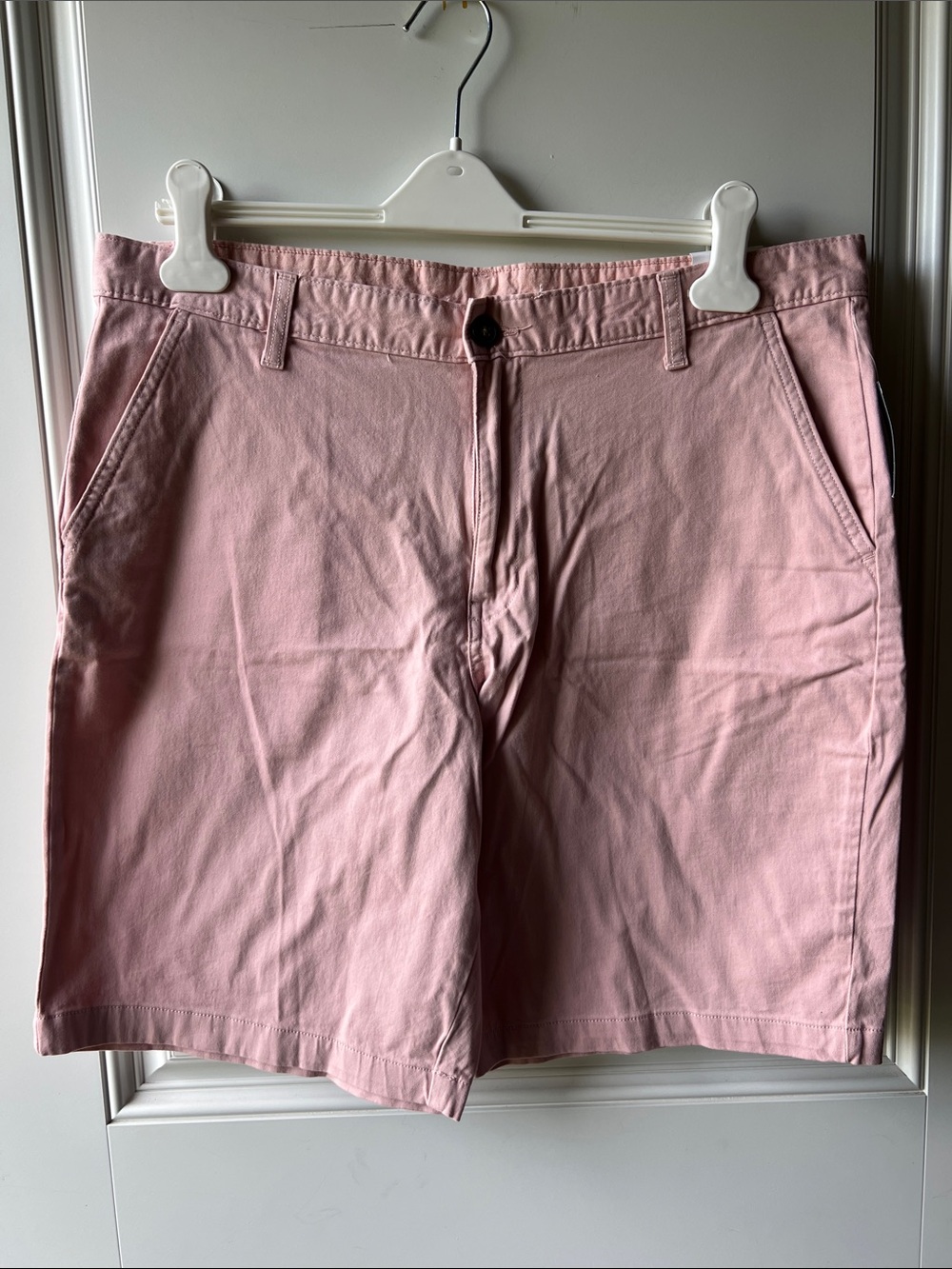 George Pink Flat Front Men's Chino Shorts